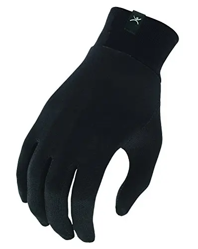 Terramar Thermasilk liner gloves highlighting silk material and touchscreen fingertips