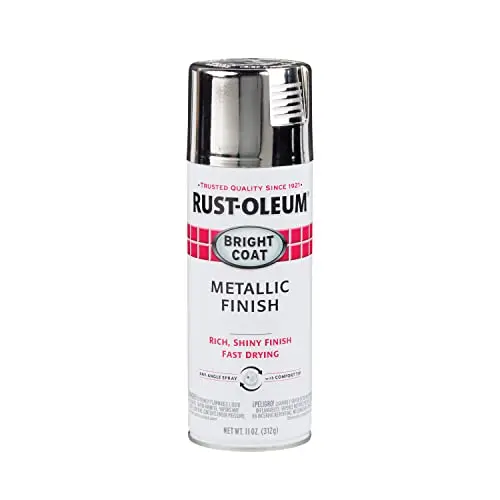 Rust-Oleum Stops Rust Bright Coat Metallic Spray Paint can in chrome