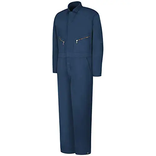 Red Kap insulated twill coverall showing comfort features