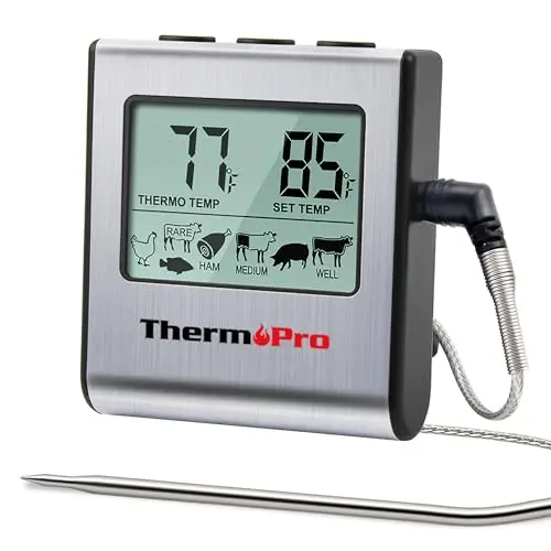 ThermoPro TP16 digital cooking thermometer with stainless steel probe