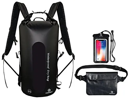 Freegrace waterproof dry bag set with multiple pouches