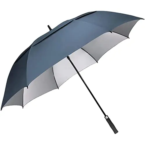 G4Free 68 inch blue golf umbrella with double canopy