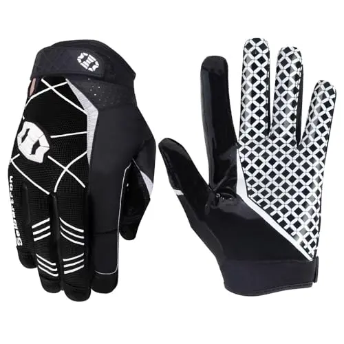 Seibertron Pro 3.0 Elite football receiver gloves with ultra-stick grip