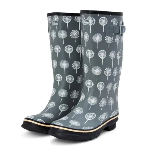 Jileon wide fit rain boots for plus size women