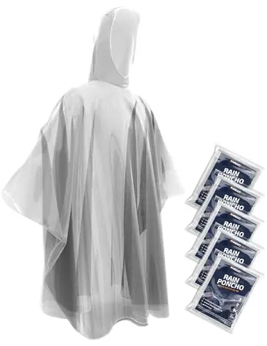 HAGON PRO disposable rain ponchos pack for theme parks
