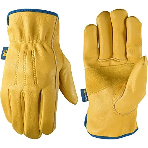 Wells Lamont HydraHyde full leather work gloves with slip-on wrist