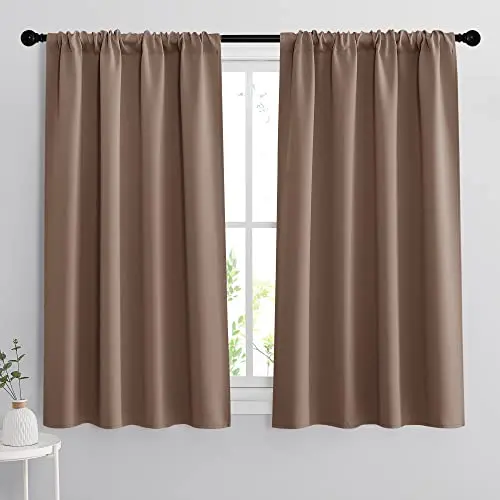 RYB HOME thermal insulated blackout curtains for bedroom windows