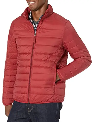 Amazon Essentials packable lightweight water-resistant puffer jacket