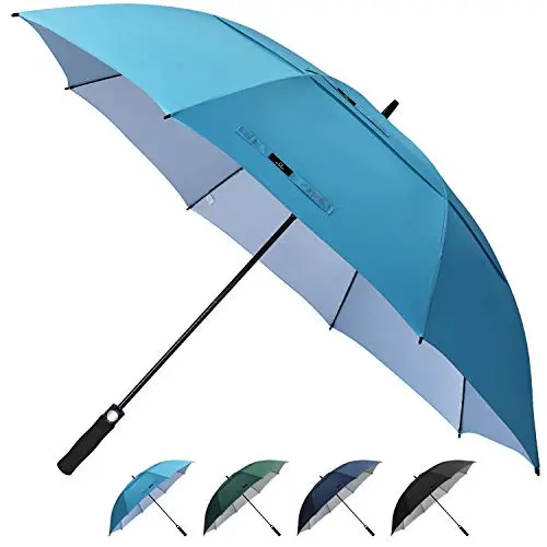 Prospo extra large golf umbrella in sky blue