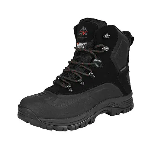 NORTIV 8 men's insulated waterproof construction winter snow boots