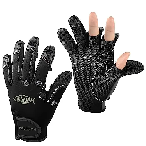 Palmyth neoprene fishing gloves for photography