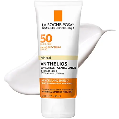 La Roche-Posay Anthelios Mineral Sunscreen bottle with antioxidant protection
