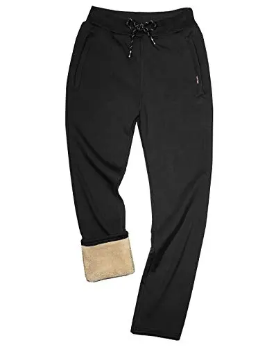 Gihuo men's sherpa fleece lined jogger sweatpants