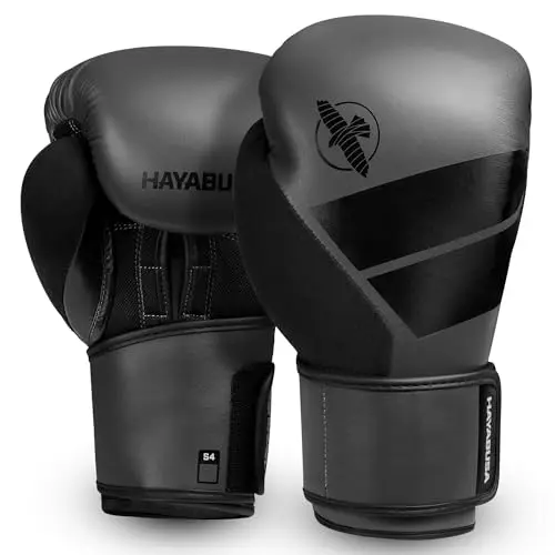 Hayabusa S4 Boxing Gloves in charcoal color with mesh palm