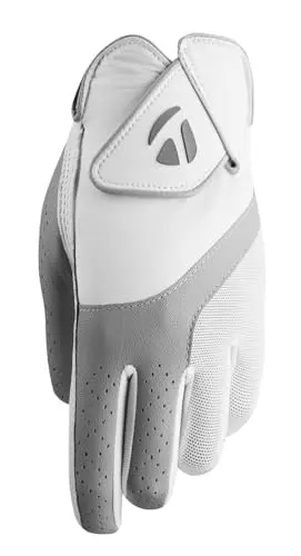 TaylorMade Kalea women's golf glove in white and gray
