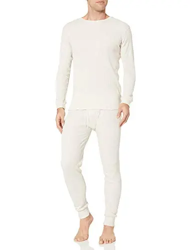Amazon Essentials men's thermal underwear set in natural color