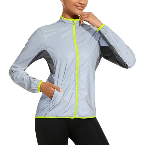 BPBTTI women's 360 reflective running windbreaker jacket