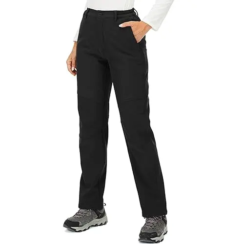Women's waterproof fleece lined snow pants