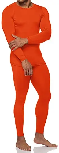 TSLA men's thermal underwear set with fleece lining
