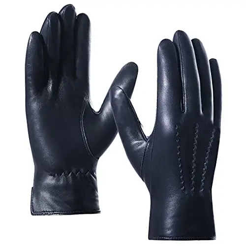 Harssidanzar sheepskin leather gloves for men