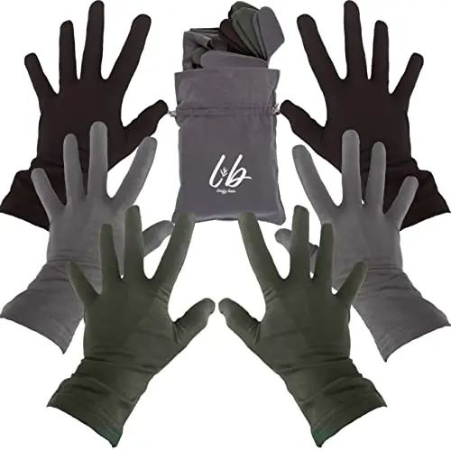 LEAFY BOO bamboo gloves for eczema and dermatillomania protection