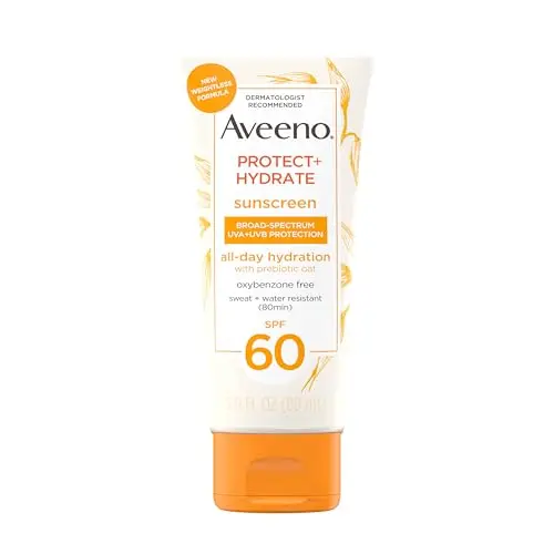 Aveeno Protect + Hydrate SPF 60 sunscreen bottle