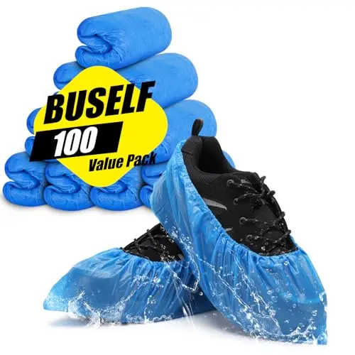 Buself disposable non-slip shoe covers for walking