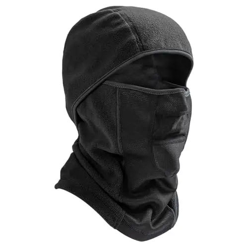 Mens polar fleece balaclava with full face coverage design