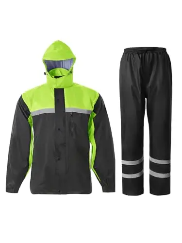 SaphiRose high visibility rain suit for construction and outdoor work