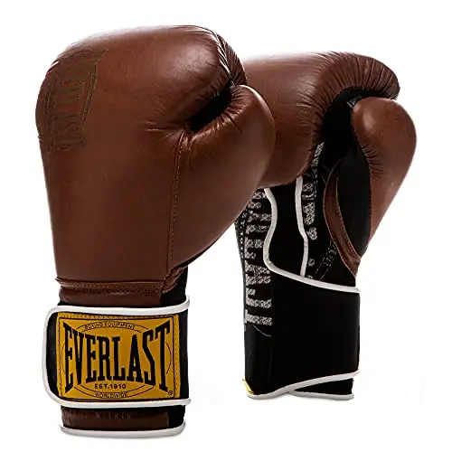 Everlast 1910 vintage brown leather boxing gloves