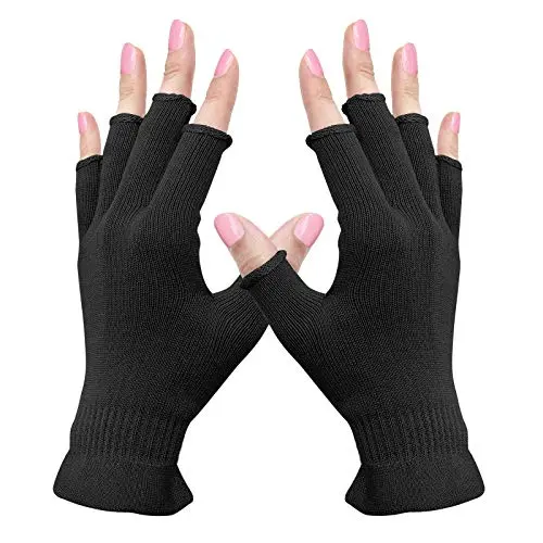 MIG4U fingerless moisturizing gloves for touchscreen use and dry hands