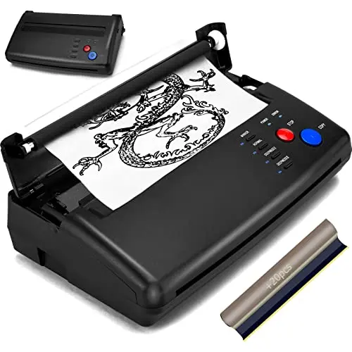 CORIEOSD Tattoo Transfer Stencil Machine with transfer paper