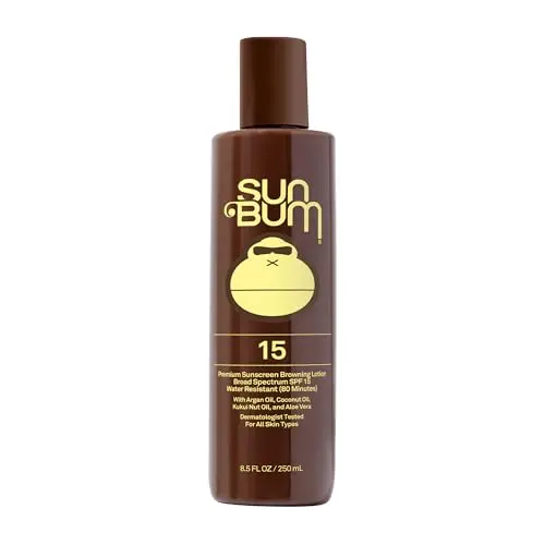 Sun Bum SPF 15 browning body lotion bottle