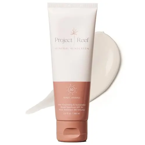 Project Reef mineral sunscreen lotion with SPF 50