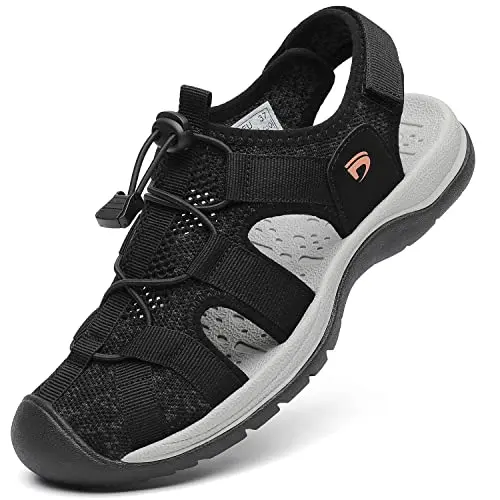 Dannto Women's Closed Toe Mesh Hiking Sandals showing breathable upper and protective toe cap