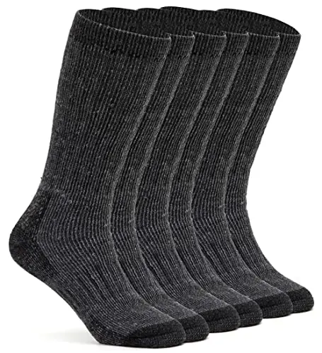 Alvada merino wool crew socks for hiking and winter activities