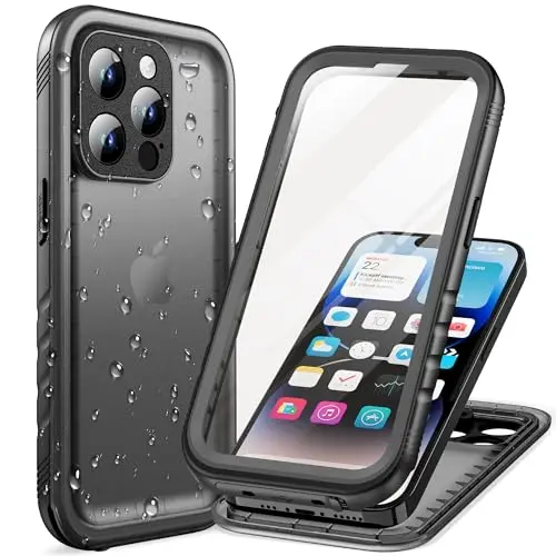 Cozycase waterproof case for iPhone 14 Pro Max with frosted back