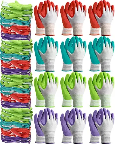 Irenare bulk pack of women's gardening gloves in multiple colors