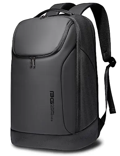 BANGE waterproof business backpack with 180-degree opening and YKK zippers
