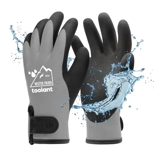 toolant 100% waterproof winter work gloves with thermal insulation