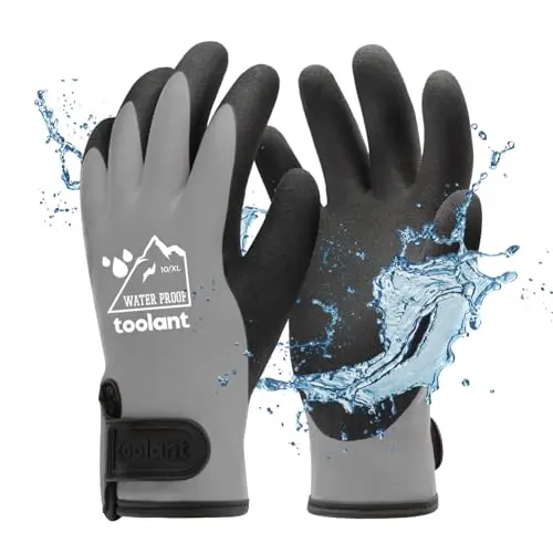 TOOLANT waterproof winter gloves for fishing and outdoor work