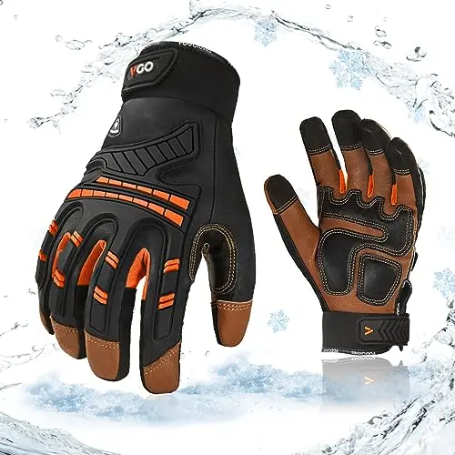 Vgo winter waterproof high dexterity heavy duty mechanic gloves