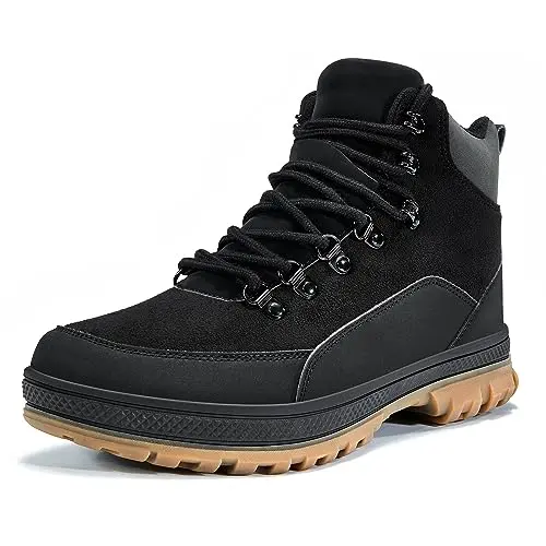 Wondamo lightweight winter boots with fur lining and metal rivets