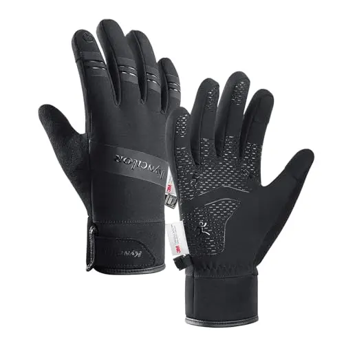 FOXLVDA waterproof winter gloves with touchscreen