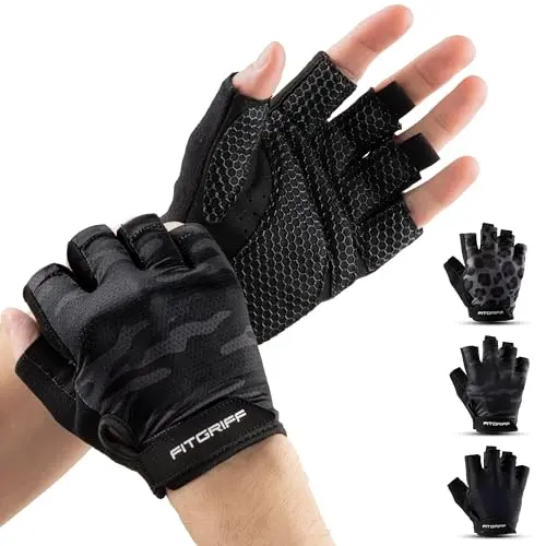 Fitgriff padded workout gloves with premium grip