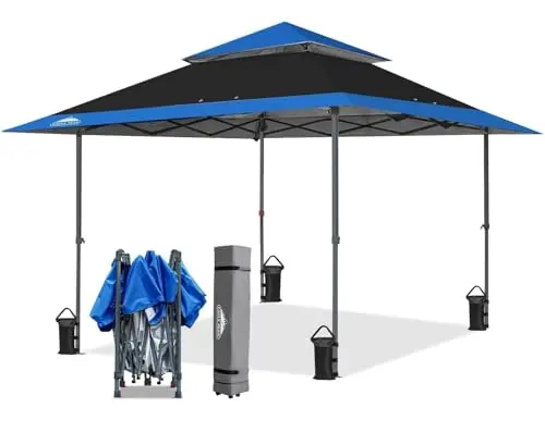 EAGLE PEAK 13x13 straight leg pop up canopy with automatic eaves