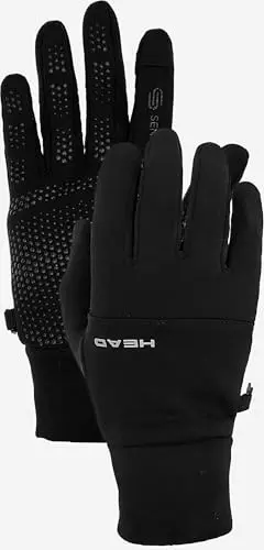 HEAD Ultrafit running gloves with silicone grip and reflective logo