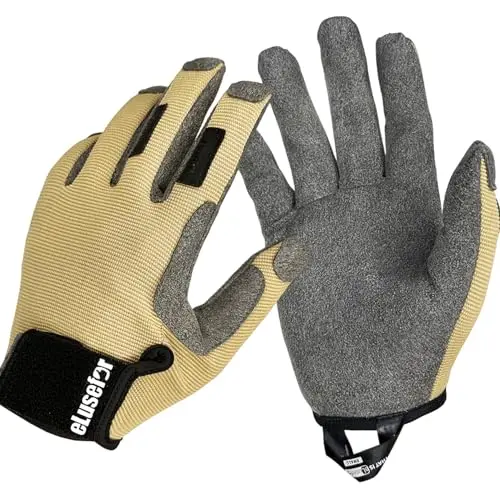 eLusefor Dexterity Utility Gloves showing seamless finger construction