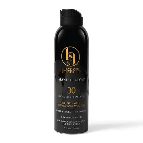 BLACK GIRL SUNSCREEN Make It Glow SPF 30 Sunscreen spray