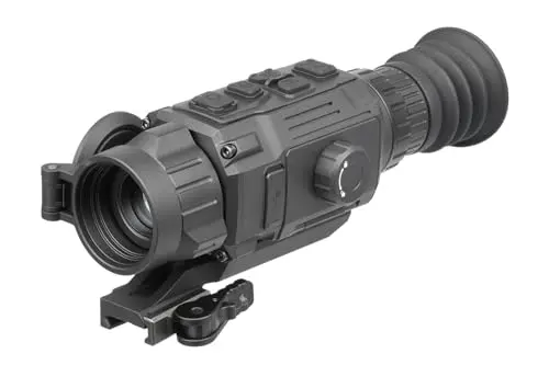 AGM Rattler V2 thermal scope mounted on hunting rifle